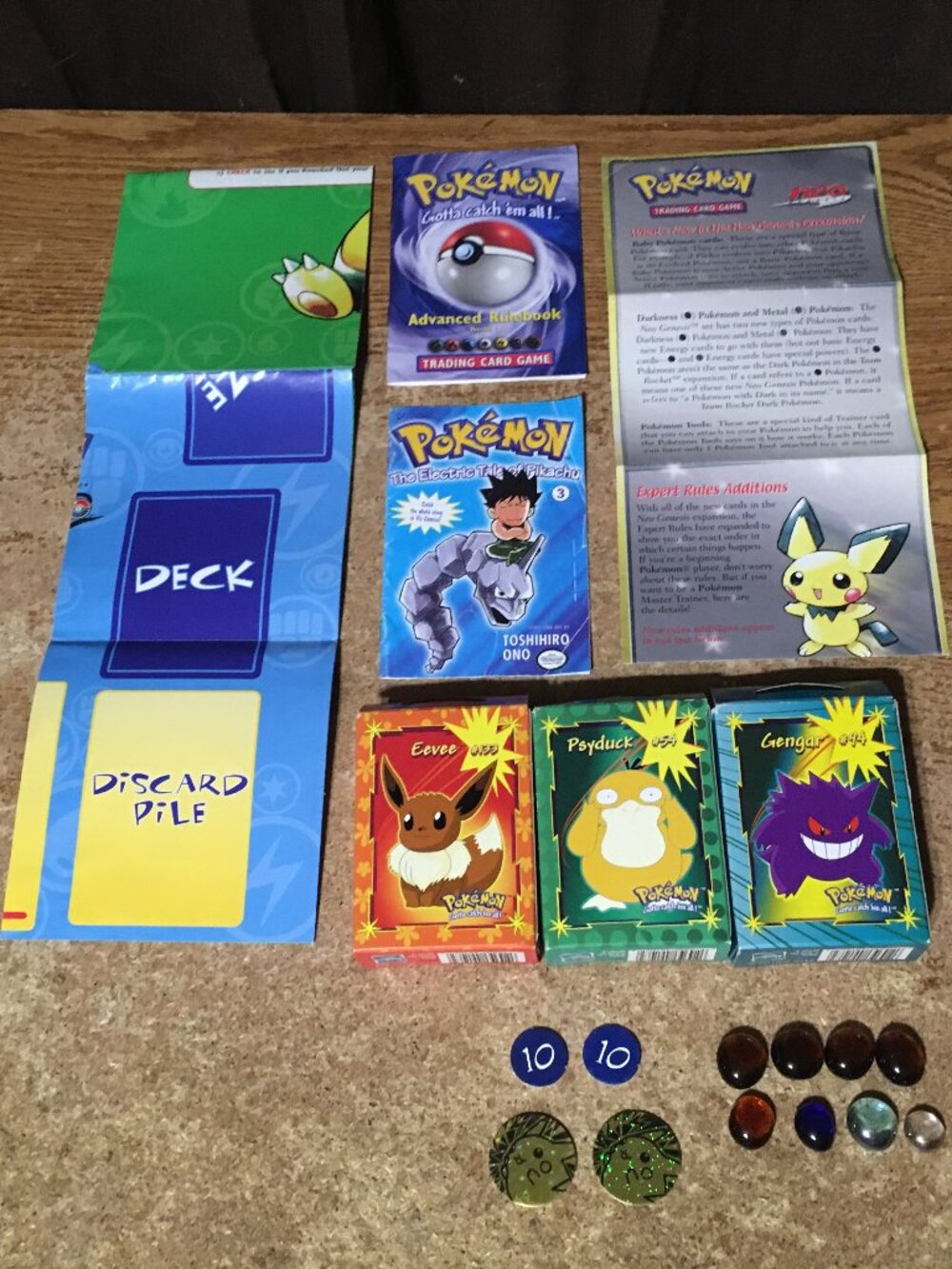 POKEMON LOT MINI PUZZLES GENGAR EEVEE ELECTRIC TALE OF PIKACHU #3 PIKACHU COIN